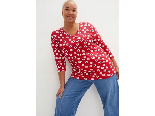 B.P.C bluzka kopertowa z wiskozy w kwiaty r.44/46