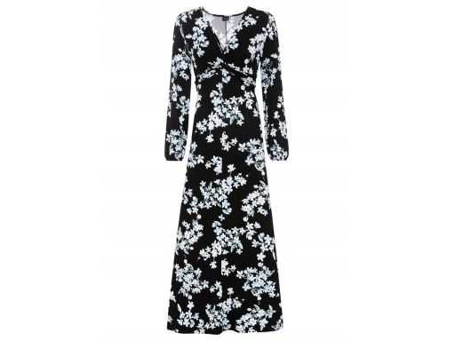 B.P.C długa sukienka w kwiaty 36/38.