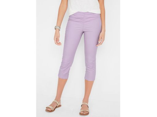 B.P.C spodnie 3/4 ze stretchem liliowe 36.