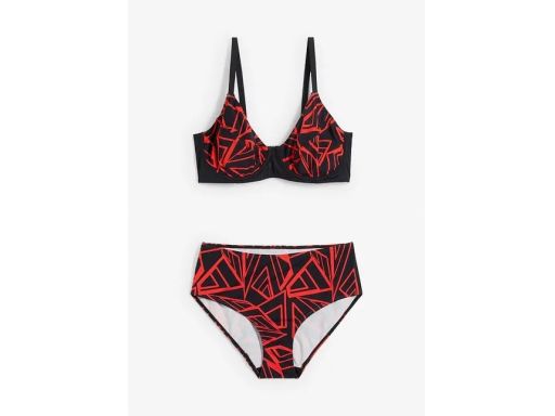 B.P.C bikini typu minimizer czarno-czerwone r.48(95D)