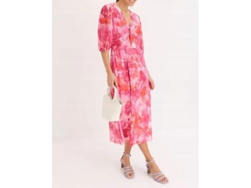 B.P.C sukienka siateczkowa midi wzory 44/46.