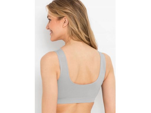 B.P.C 2-pak miękki biustonosz Feel Comfort szary ^S