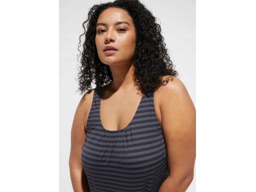 B.P.C tankini czarno-szare w paseczki 48.
