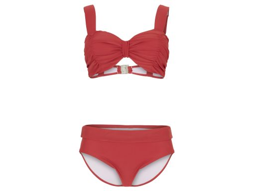 B.P.C bikini na fiszbinach usztywniane marszczenia r.40(80F)