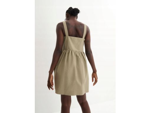 B.P.C sukienka jeansowa ogrodniczka beżowa ^52