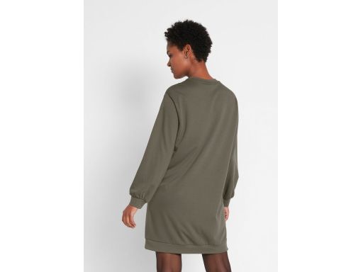 AG1935 sukienka dresowa ciemna oliwka ^36/38