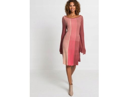 B.P.C sukienka midi plisowana dzianina r.40/42