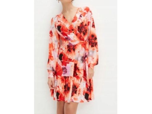 B.P.C sukienka w odcieniach pomarańczu wzory ^36/38
