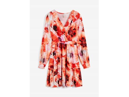 B.P.C sukienka w odcieniach pomarańczu wzory ^36/38