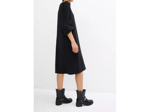 B.P.C sukienka czarna oversize z wiskozy 40.