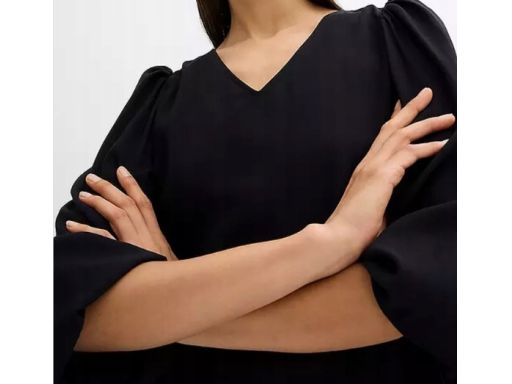 B.P.C sukienka czarna oversize z wiskozy 40.