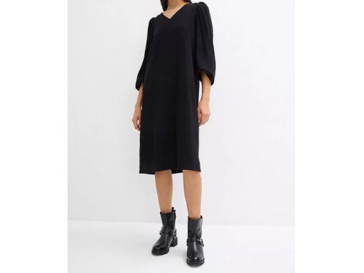 B.P.C sukienka czarna oversize z wiskozy 40.