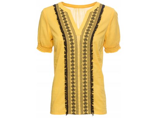 B.P.C bluzka damska żółta boho r.40