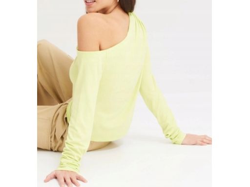 B.P.C bluzka asymetryczna limonkowa ^52/54