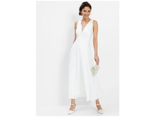 B.P.C długa sukienka szyfonowa z cekinami ^42