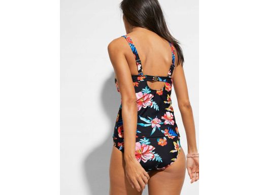 B.P.C tankini czarne w kwiaty ^40