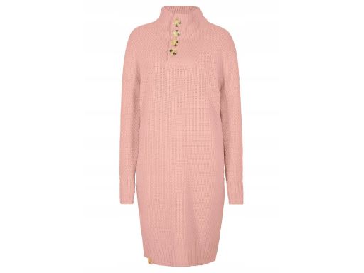 B.P.C sukienka dzianinowa ze stójką midi ^48/50