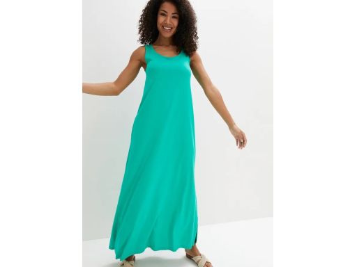 B.P.C sukienka zielona maxi bawełniana 40/42