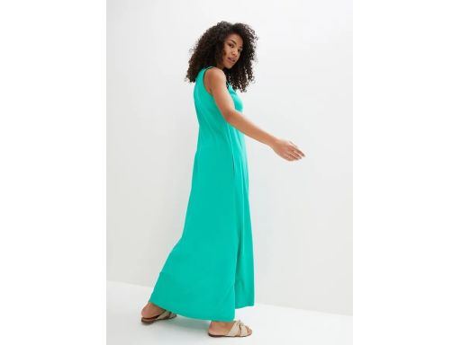 B.P.C sukienka zielona maxi bawełniana 40/42