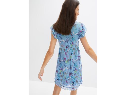 B.P.C kolorowa sukienka siateczkowa nadruk ^44/46