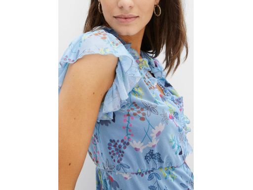 B.P.C kolorowa sukienka siateczkowa nadruk ^44/46