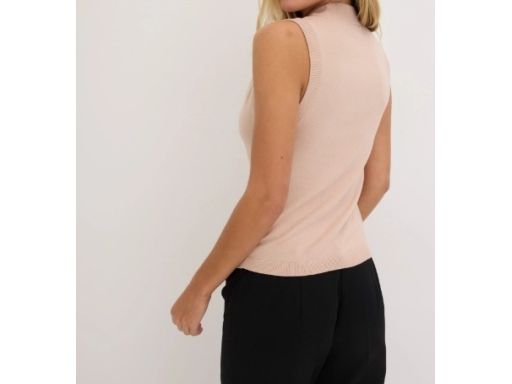 B.P.C różowy top z modnym wycięciem r.32/34