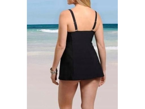 B.P.C czarna sukienka kąpielowa r.54