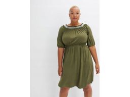 B.P.C zielona sukienka carmen ^44//46