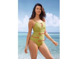 B.P.C Kostium kąpielowy oliwkowy modelujący ^36