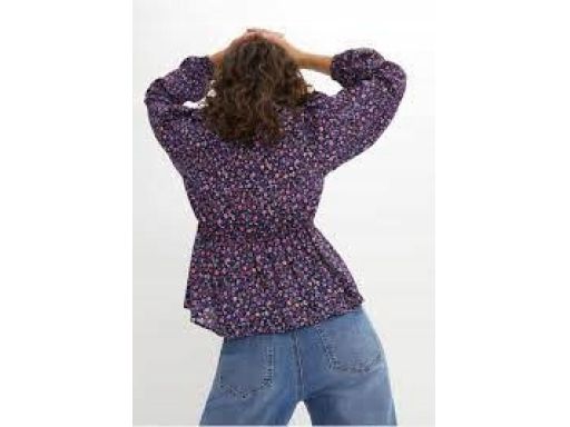 B.P.C wiązana koszula fioletowa w kwiatki ^50