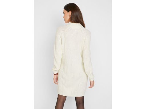 B.P.C sukienka dzianinowa śmietankowa 48/50.