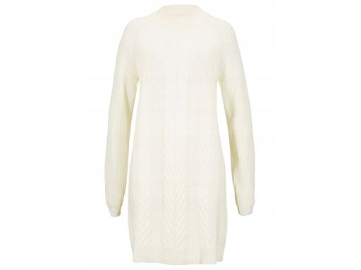B.P.C sukienka dzianinowa śmietankowa 48/50.