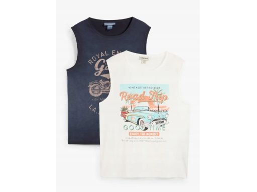 B.P.C 2-pak koszulka bez rękawów męska ^48/50, M