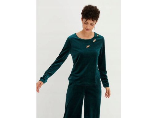 B.P.C bluzka welurowa z wycięciami r.36/38