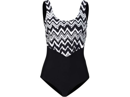 B.P.C kostium jednoczęściowy czarny z falbaną 40