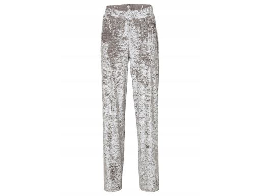 B.P.C spodnie aksamitne srebrno-szare 32/34.