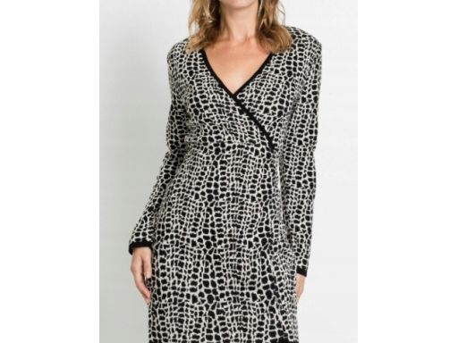 B.P.C dzianinowa sukienka we wzory ^36/38