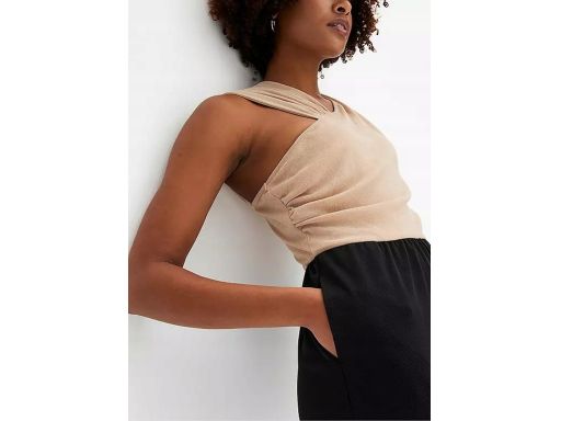 B.P.C kombinezon czarny z beżową górą ^40/42