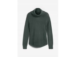 B.P.C sweter z guzikami na plecach sosnowa zieleń r.44/46