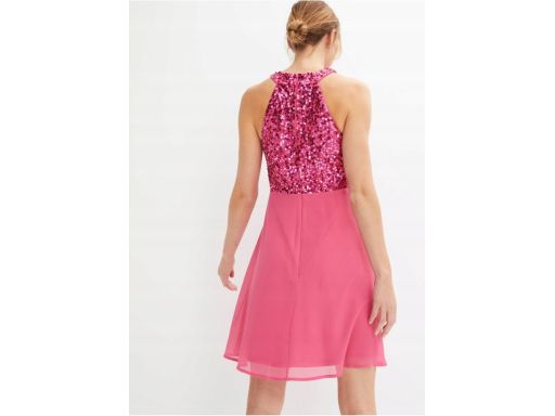 B.P.C sukienka z cekinami różowa 42.