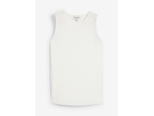 B.P.C bluzka bez rękawów top czarna plisowana 48/50.