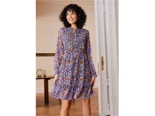 B.P.C sukienka siatkowa wzorzysta r.32/34