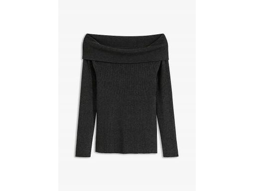 B.P.C bluzka dzianinowa antracytowa odkryte ramiona ^48/50