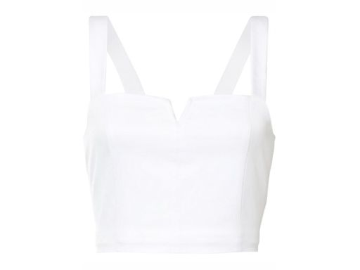 B.P.C top biały krótki z zamkiem r.40