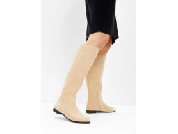 B.P.C kozaki beżowe eko zamsz ^40