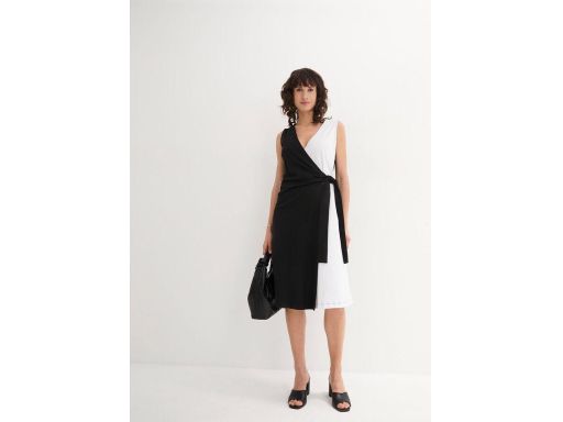 B.P.C sukienka efektowna czarno-biała ^40/42