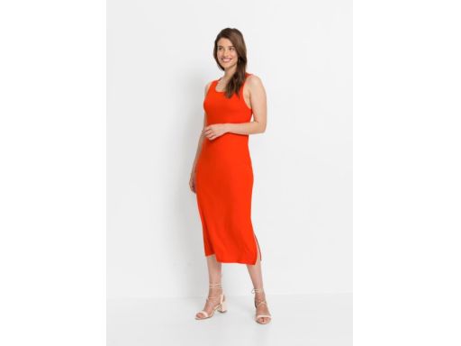 B.P.C czerwona sukienka midi r.36/38