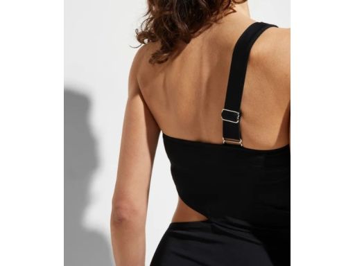 B.P.C kostium kąpielowy monokini czarny asymetryczny 44.