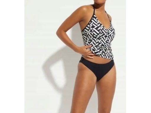 B.P.C tankini czarno-białe ze wzorem 40.