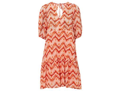 B.P.C sukienka szyfonowa z nadrukiem r.36